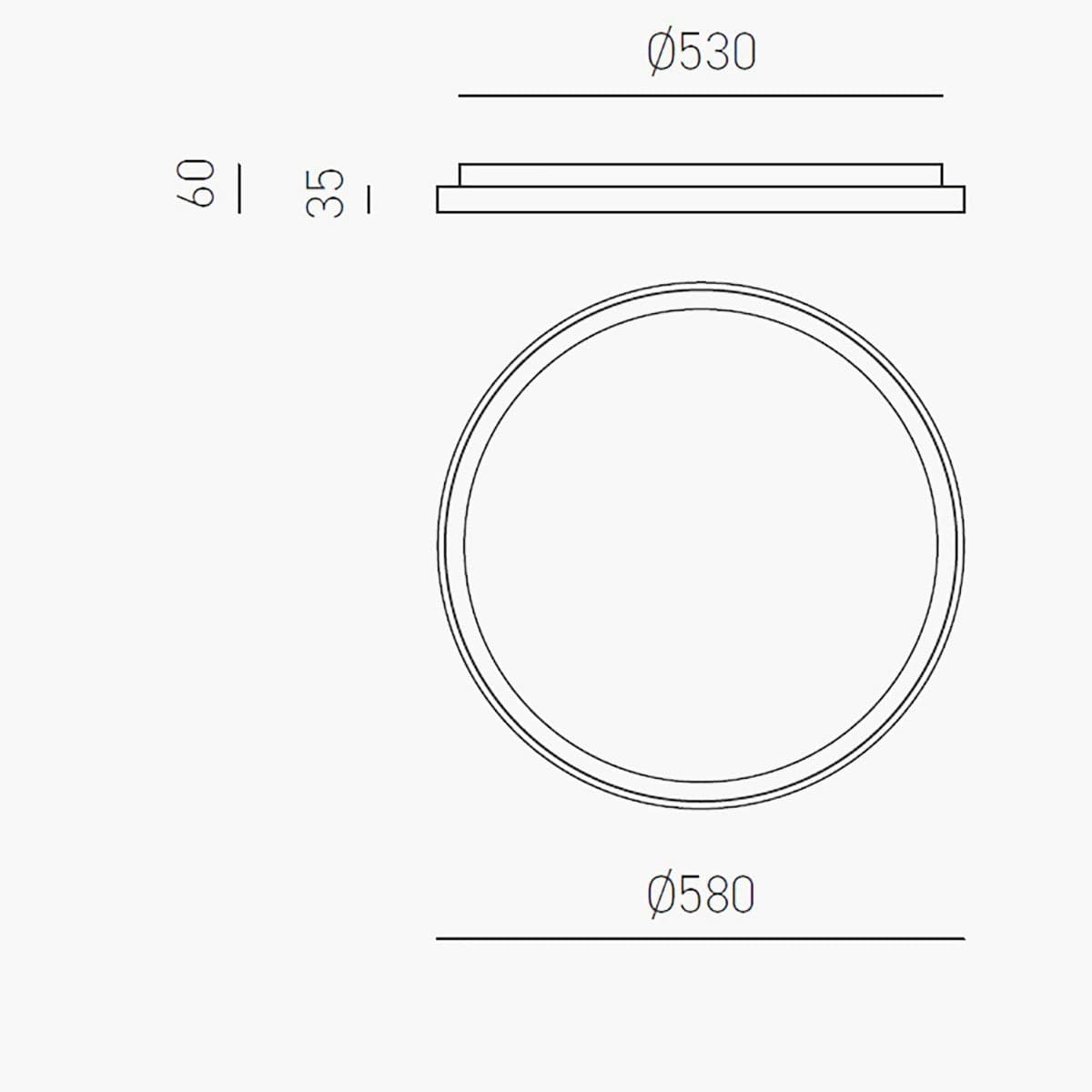 Plafoniera led Gea Luce KRIZIA PG BI 50W 3000K 4000K alluminio bianco lampada soffitto in Plafoniere Lampadari Bartalini - Colle di Val d’Elsa, commercioVirtuoso.it