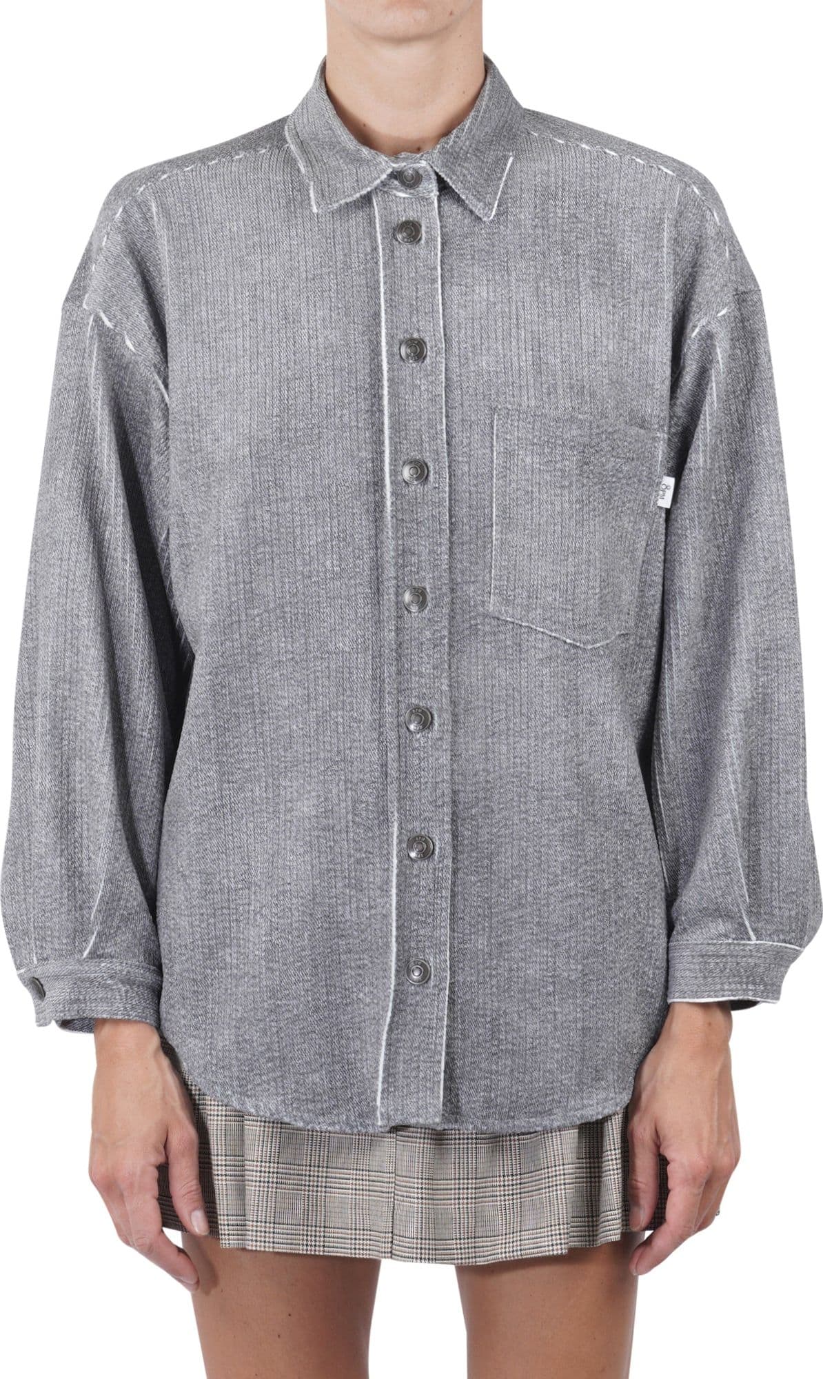 8PM 8pm - Camicia - 460228 - Grigio da donna in Bluse e camicie Drestige - Casamassima, commercioVirtuoso.it