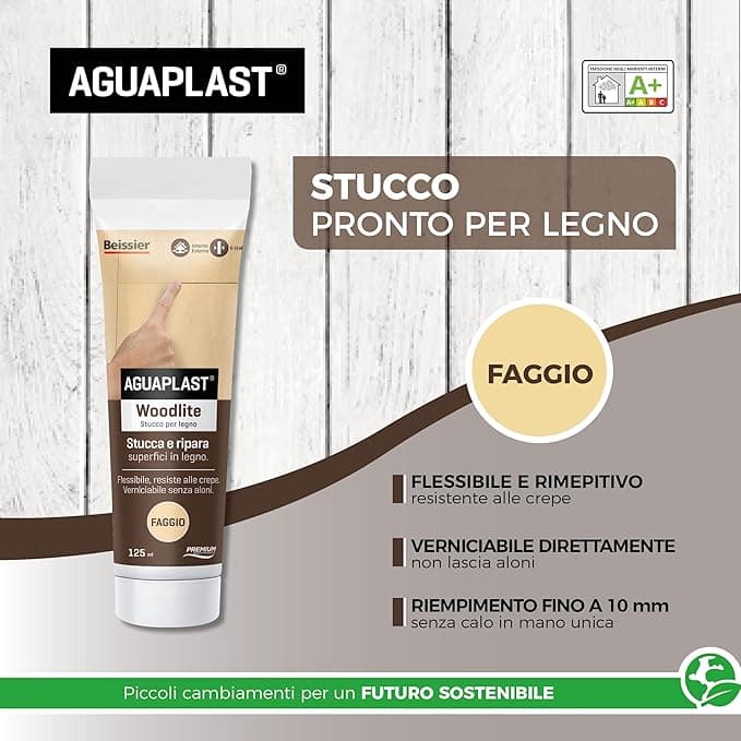 AGUAPLAST - AP STUCCO LEGNO WOODLITE FAGGIO 125 ML in Stucco Stockdoc - Terni, commercioVirtuoso.it