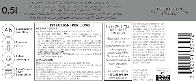 LIBERON - PITTURA MOBILI A BASE DI CASEINAOPACO PROFONDO GIALLO FRUMENTO 500ML in Vernice per mobili Stockdoc - Terni, commercioVirtuoso.it