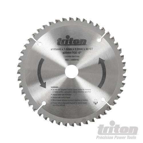 Lama TTS48TCG 48 denti TRITON 165 mm per legno da utilizzare con sega circolare