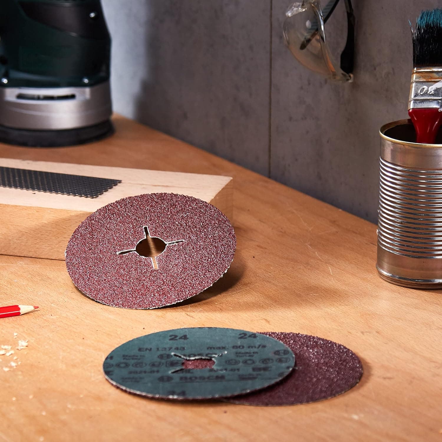 Disco abrasivo su carta da 125 mm, confezione da 15 pezzi in Carta abrasiva La Zappa - Altamura, commercioVirtuoso.it