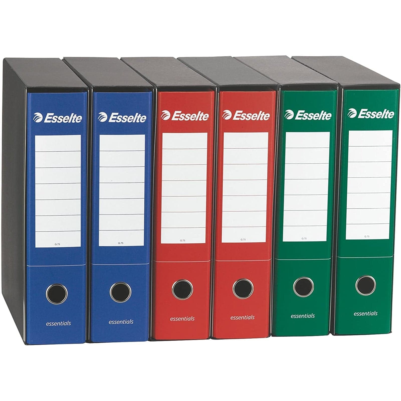 Raccoglitore ad anelli A4 "Essentials" faldone per ufficio con meccanismo a scatto dorso da 8 cm 75 gr - 19