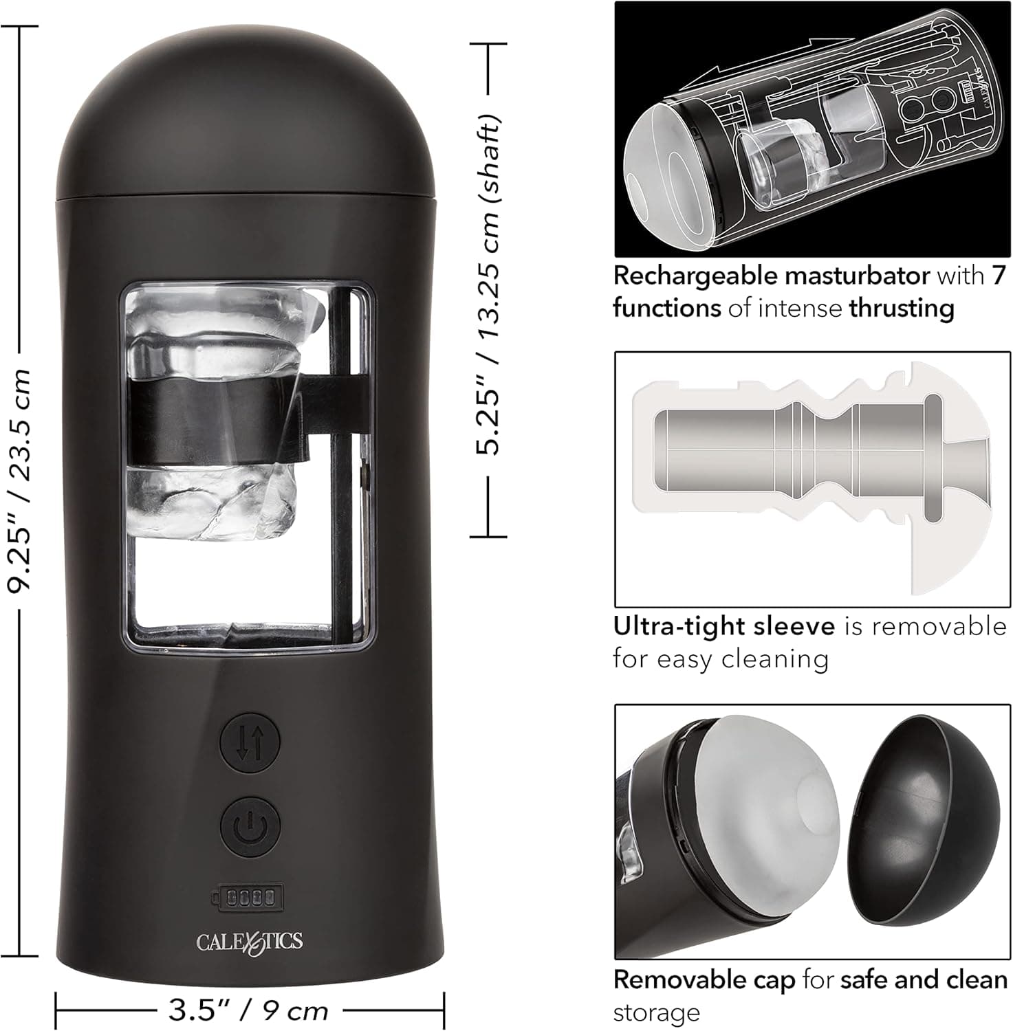 Masturbatore uomo automatico Bionic su giù vibrazioni 7 funzioni stimolatore USB in prodotto Erosdom - Palmi, commercioVirtuoso.it