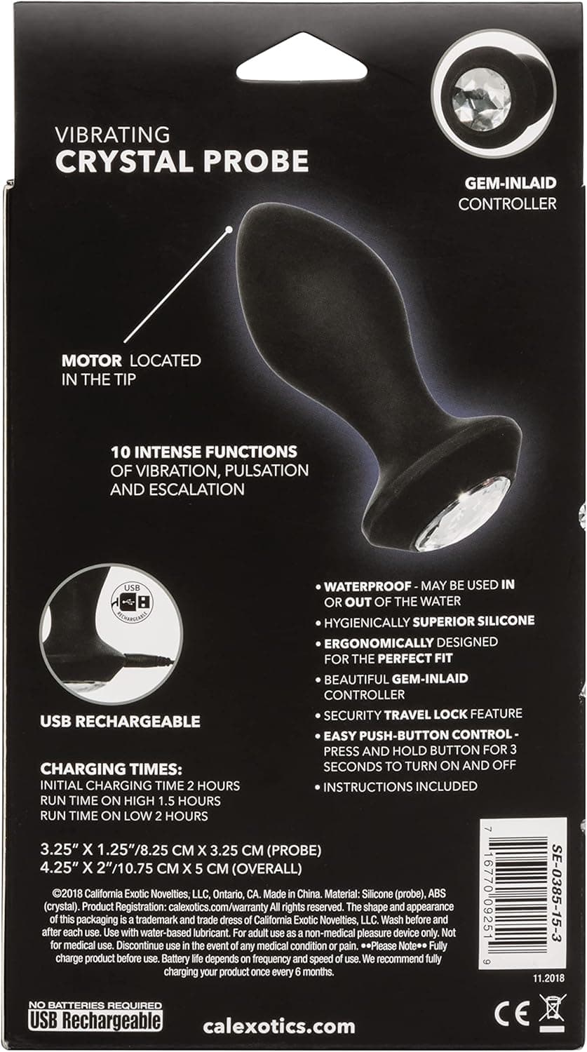 Power gem plug anale vibro 10,75 cm motore in punta nero ricaricabile silicone in prodotto Erosdom - Palmi, commercioVirtuoso.it