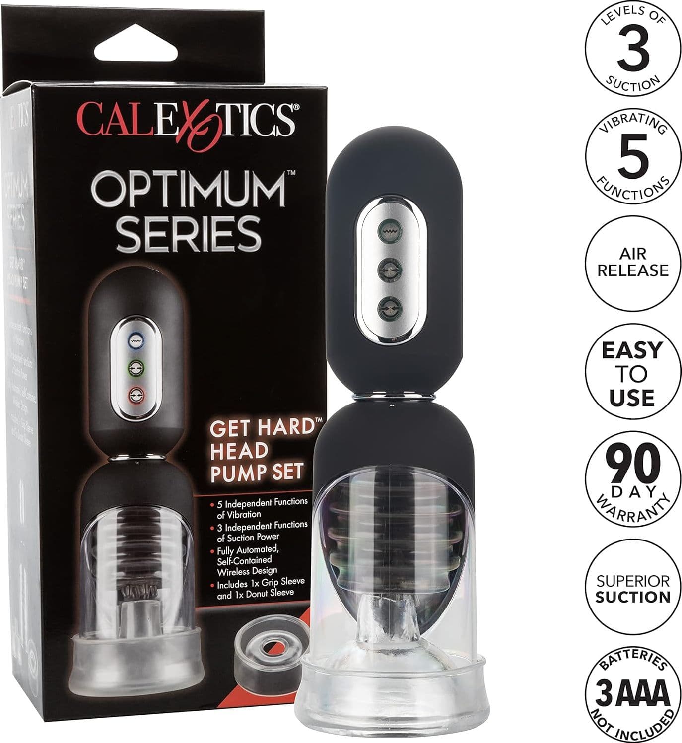 Calexotics Optimum stimolatore glande 3 x Suzioni 5 x Vibrazioni masturbatore uomo in prodotto Erosdom - Palmi, commercioVirtuoso.it