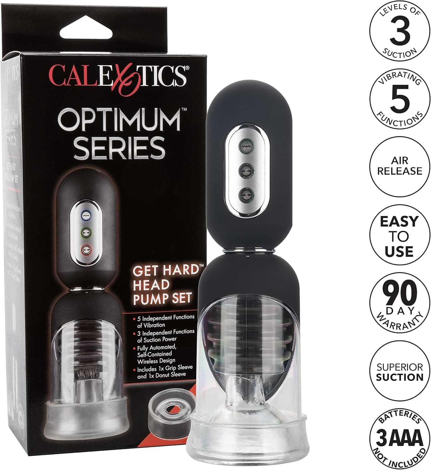 Calexotics Optimum stimolatore glande 3 x Suzioni 5 x Vibrazioni masturbatore uomo in prodotto Erosdom - Palmi, commercioVirtuoso.it