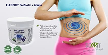 Elkopur PreBiotic + Maqui - integratore alimentare di Inulina polvere da cicoria con Maqui estratto, 220 grammi in Lactobacillus Scen Scientific and Natural - Poggibonsi, commercioVirtuoso.it