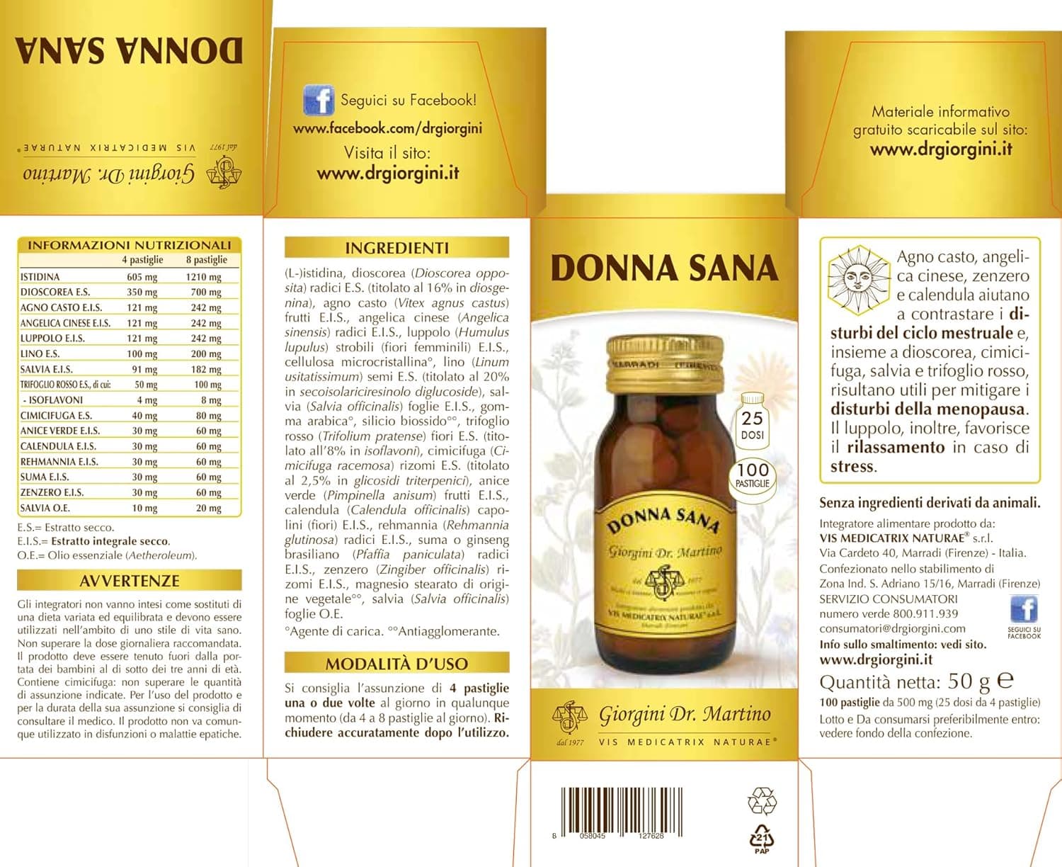 DONNA SANA pastiglie 50 g in Collagene Naturopatica Shop & Therapy - Reggio Calabria, commercioVirtuoso.it
