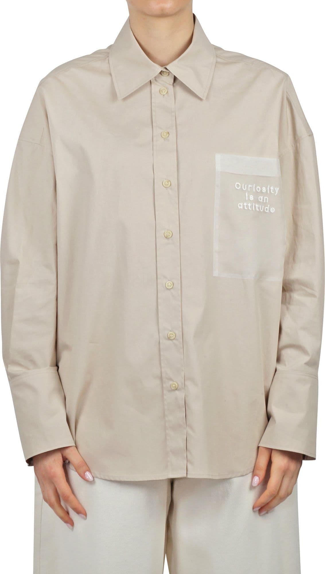 Alysi - Camicia - 451045 - Naturale da donna in Bluse e camicie Drestige - Casamassima, commercioVirtuoso.it