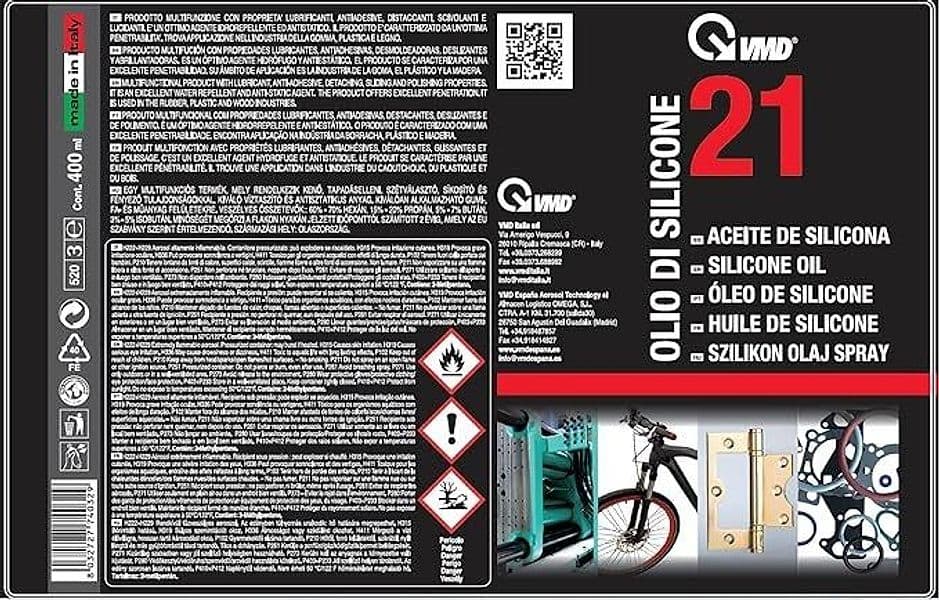 VMD - 21 OLIO SILICONE SPRAY ML 400 in Lubrificanti Stockdoc - Terni, commercioVirtuoso.it