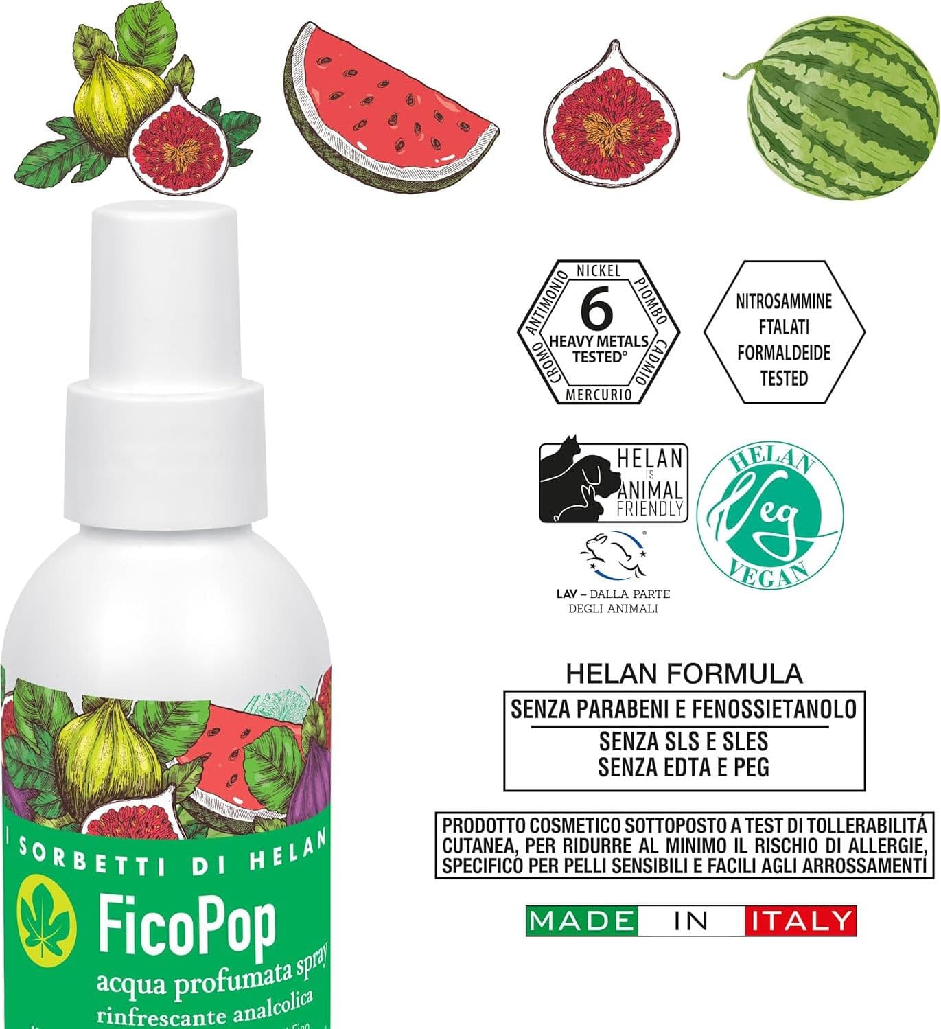FicoPop Acqua Profumata Spray Rinfrescante Analcolica 100ml - Naturopatica shop & therapy