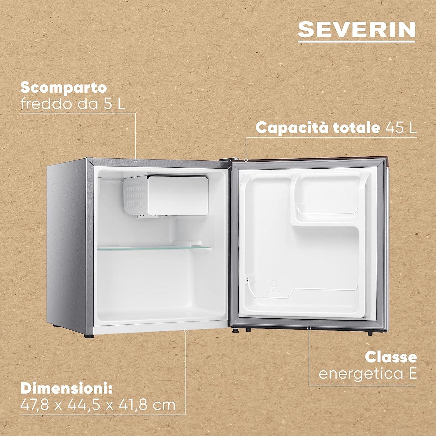 Severin Mini Frigo Box Inox KB 8878 in Autocategorizzazione Elettroccasione - Terlizzi, commercioVirtuoso.it
