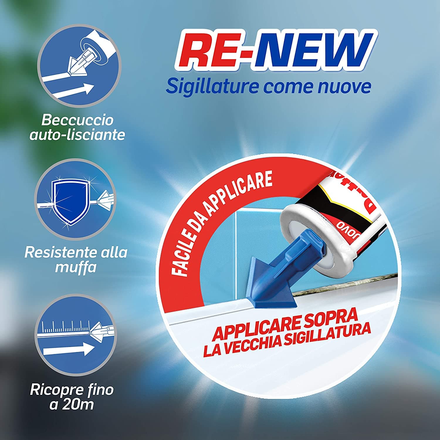 Silicone neutro "3X Protection" con massima resistenza alla muffa 330 ml bianco in Silicone La Zappa - Altamura, commercioVirtuoso.it