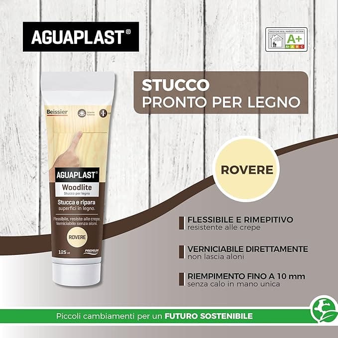 AGUAPLAST - AP STUCCO LEGNO WOODLITE ROVERE 125 ML in Stucco Stockdoc - Terni, commercioVirtuoso.it