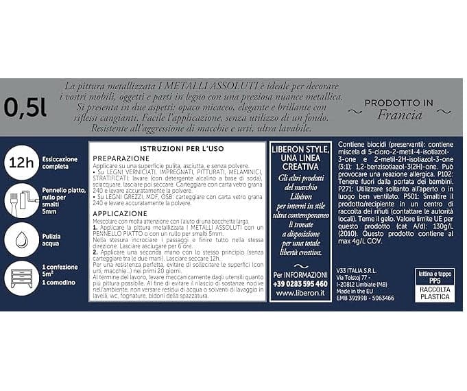 LIBERON - PITTURA METALLIZZATA I METALLI ASSOLUTI ORO ROSSO BRILLANTE 500ML in Vernice per mobili Stockdoc - Terni, commercioVirtuoso.it