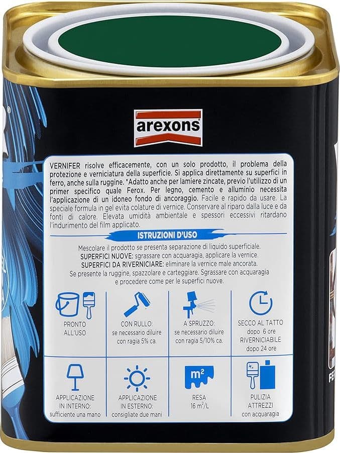 AREXONS - VERNIFER VERDE SMERALDO BRILLANTE 750ML in Vernice Stockdoc - Terni, commercioVirtuoso.it
