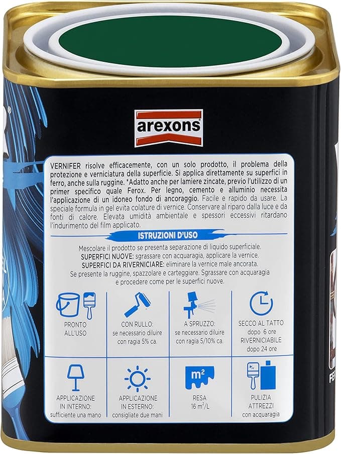 AREXONS - VERNIFER VERDE SMERALDO BRILLANTE 750ML in Vernice Stockdoc - Terni, commercioVirtuoso.it