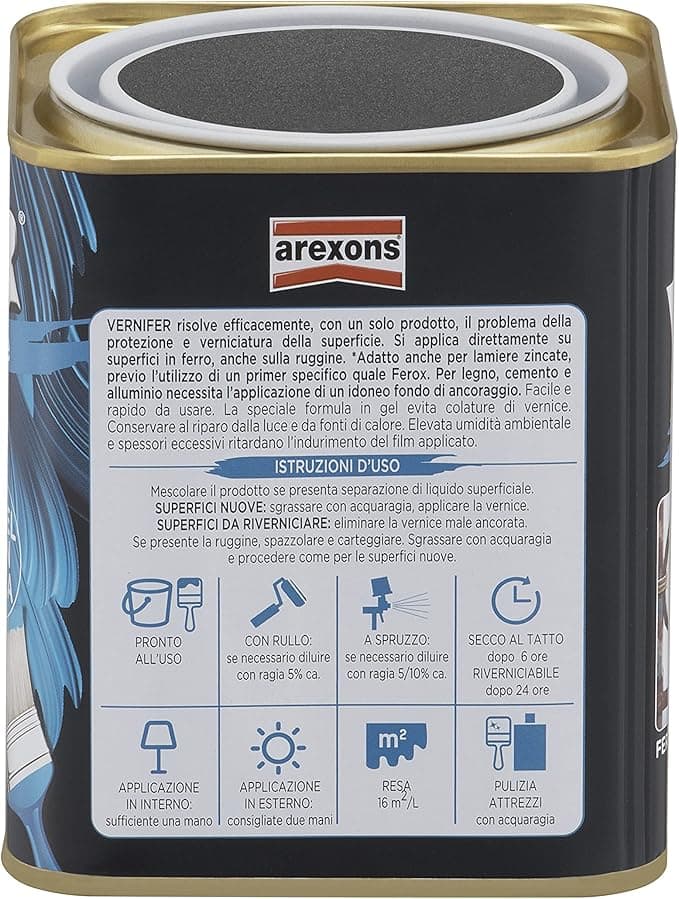 AREXONS - SMALTO VERNIFER ANTIRUGGINE ML.750 ANTRA in Vernice Stockdoc - Terni, commercioVirtuoso.it
