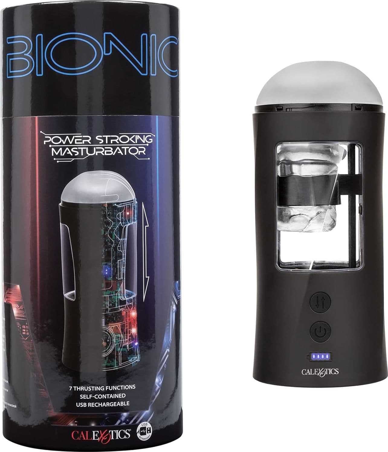 Masturbatore uomo automatico Bionic su giù vibrazioni 7 funzioni stimolatore USB in prodotto Erosdom - Palmi, commercioVirtuoso.it