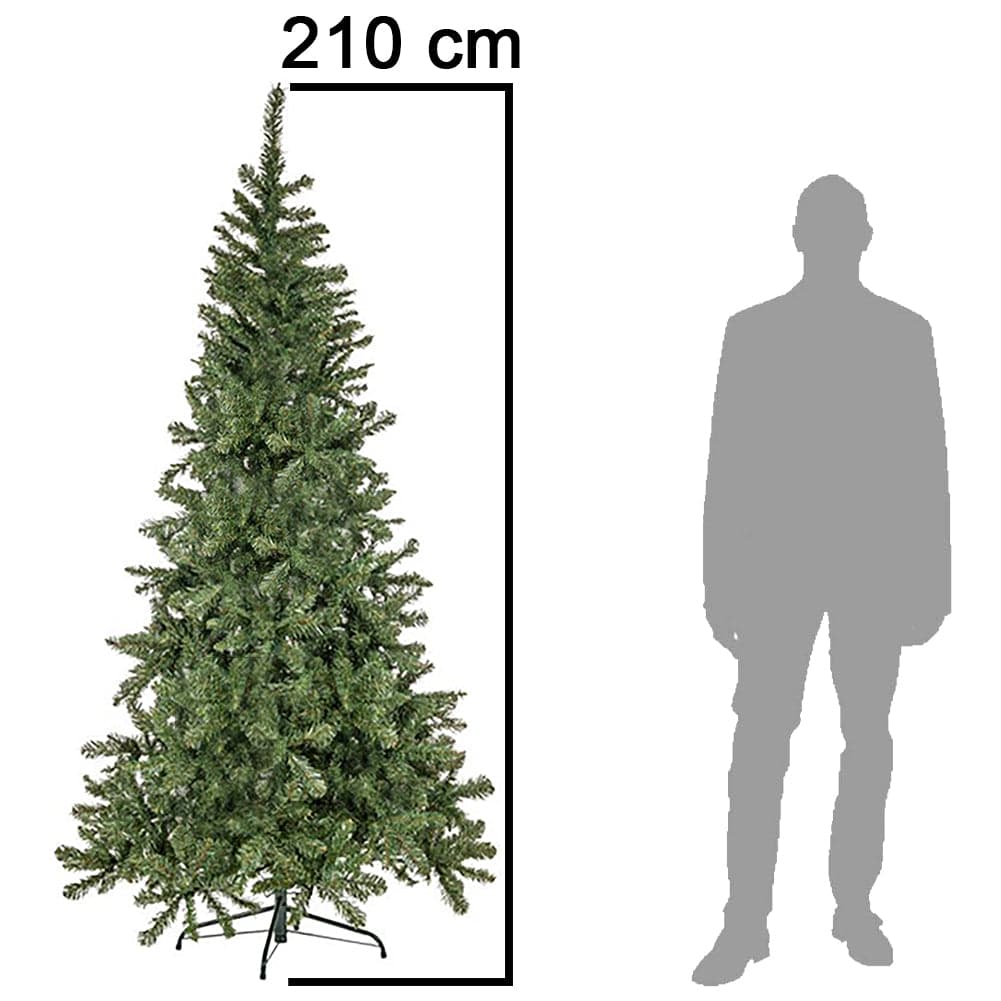 Albero di Natale Verde 210cm 1037 Rami Effetto realistico Decorazione Natalizia in Alberi di natale artificiali Danyx - Casoria, commercioVirtuoso.it