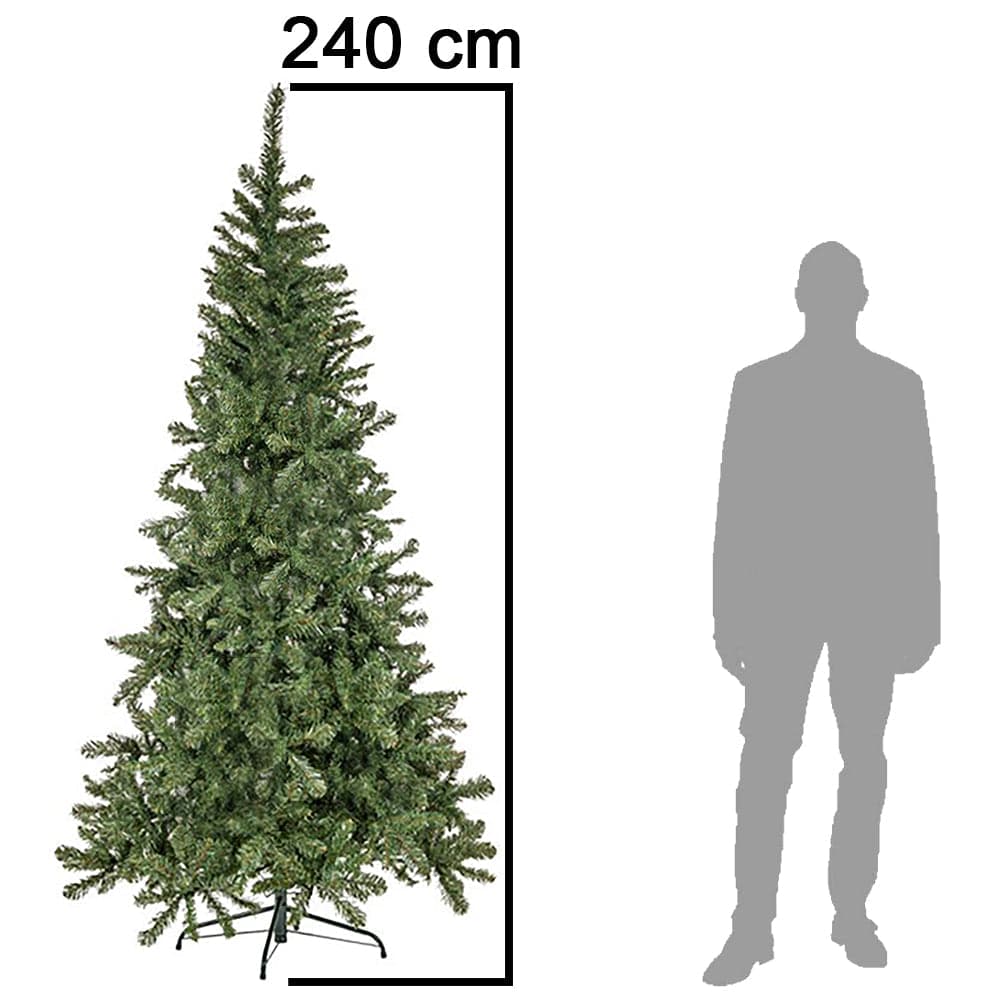 Albero di Natale Verde 240cm 1401 Rami Effetto realistico Decorazione Natalizia in Alberi di natale artificiali Danyx - Casoria, commercioVirtuoso.it