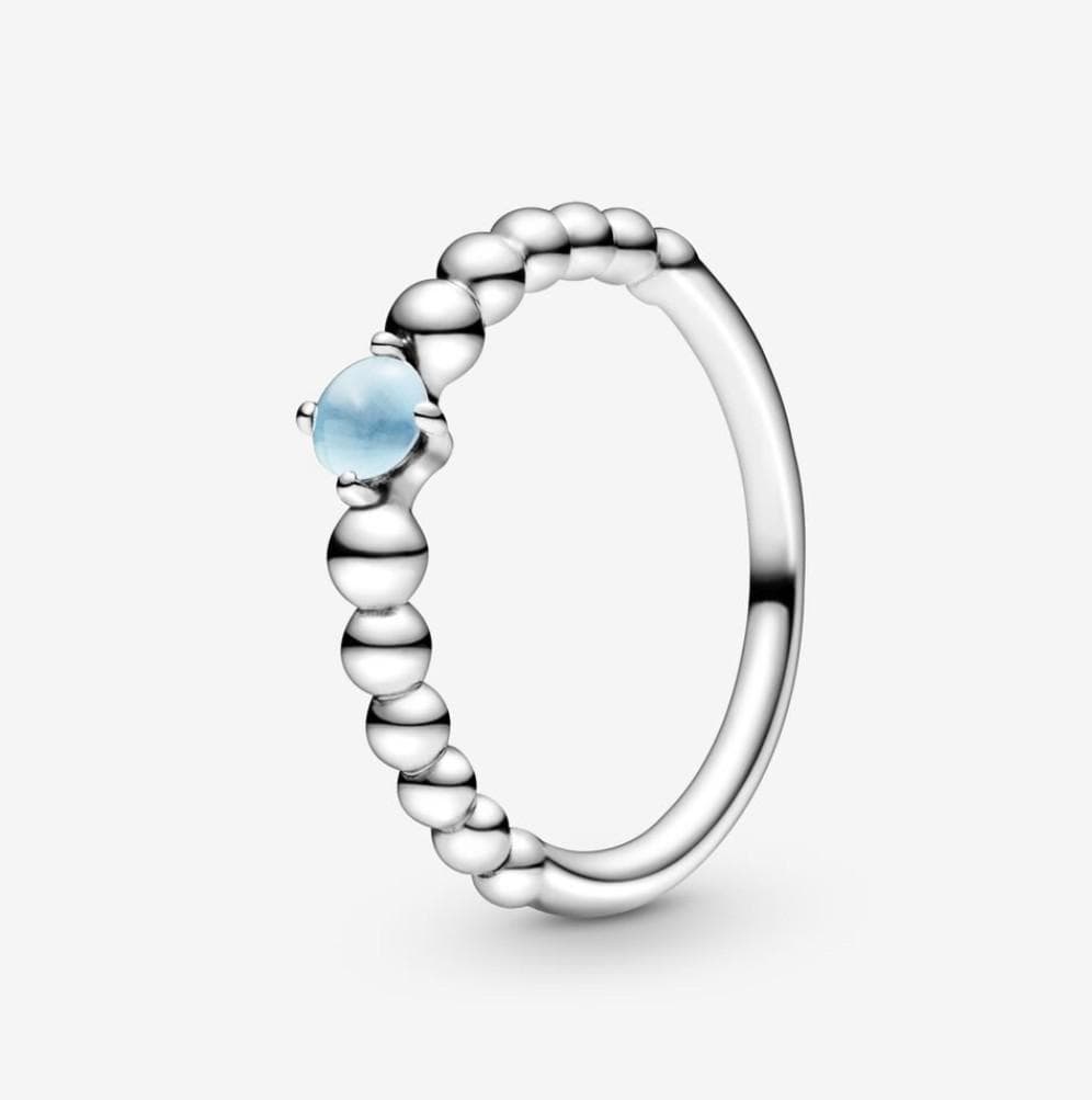 Pandora Anello azzurro cielo decorato con sfere