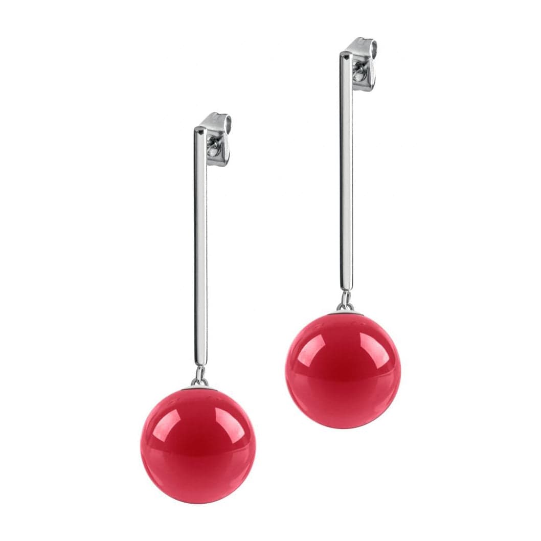 Orecchini Morellato Boule rossi - cm 4.8