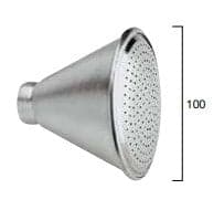 Doccia Soffione In Alluminio Bombata mm.100 Attacco Filettato Femmina d.3/4" Vissmark in Docce fisse Taliachicce.it - Milazzo, commercioVirtuoso.it