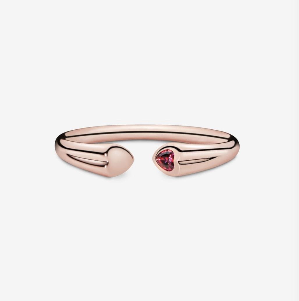 Pandora Anello aperto con cuori scintillanti rosè in Anelli Alba Gioielli - Casoria, commercioVirtuoso.it