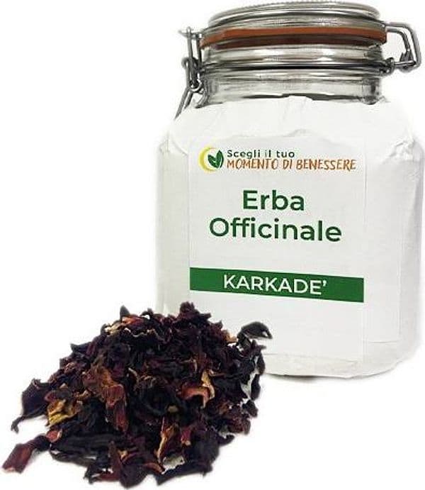 Tisana di Karkadè fiori per perdere peso, ritenzione idrica, diuretico, circolazione sanguigna 50g e 100g