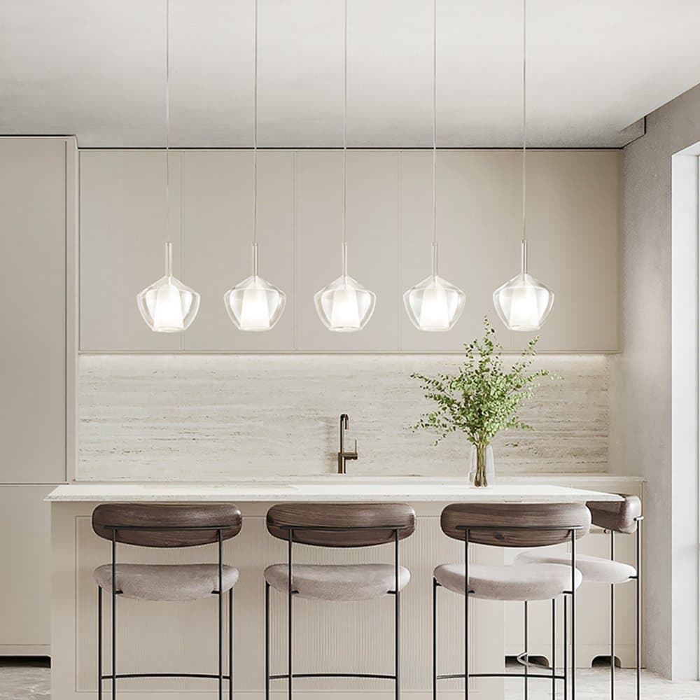 Vetro Borosilicato Contemporaneo Rain Trasparente D20 Senza Rosone in Lampade a sospensione LuceArt - Montecorvino Pugliano, commercioVirtuoso.it
