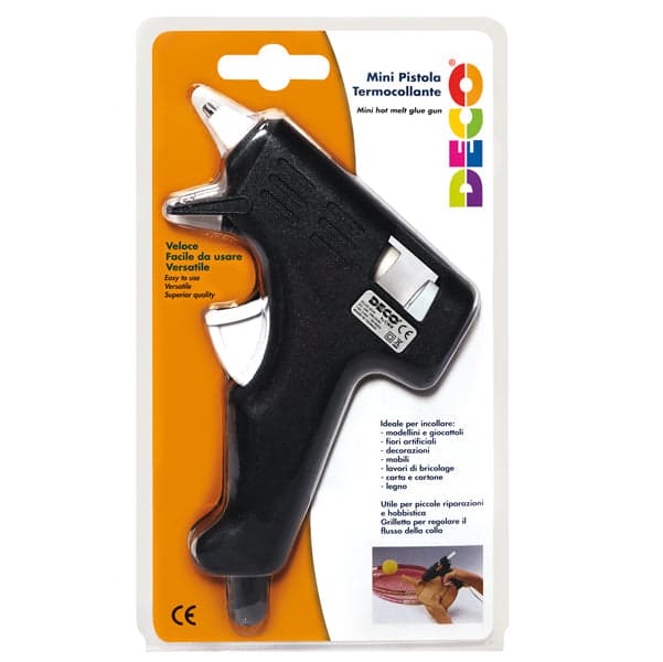 Pistola mini per colla a caldo 20W incl. 2 stick DECO