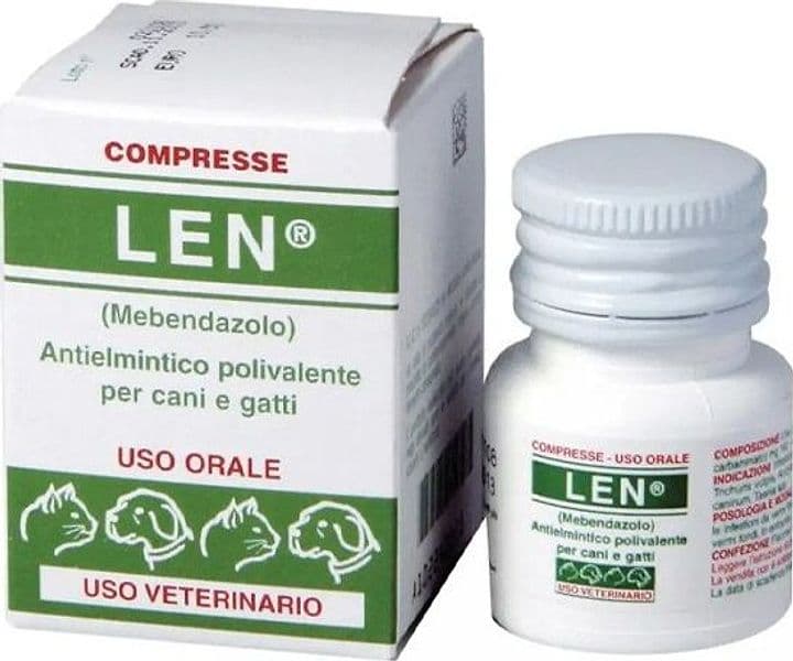 Sverminante Len 20 Compresse per Cani e Gatti Teknofarma