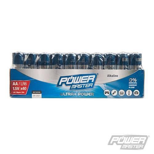 Batterie alcaline AA super e AAA super LR03 40 pezzi power master Power Master