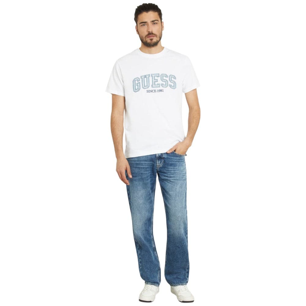 Guess t-shirt bianca logo College M4GI62 I3Z14 T-shirt Guess