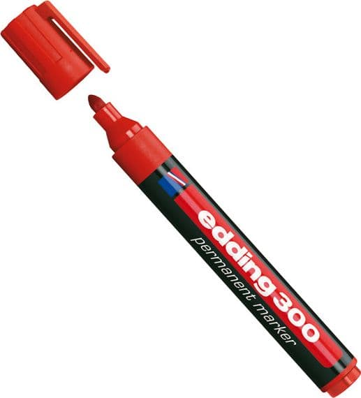Marcatore Permanente 300 Punta Conica Rosso Edding