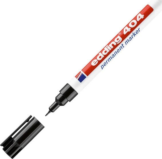 Marcatore Permanente Extra-Fine Edding 404 Punta 0,75Mm Nero