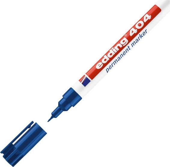 Marcatore Permanente Extra-Fine Edding 404 Punta 0,75Mm Blu