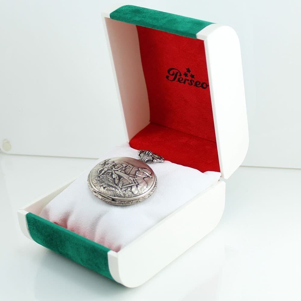 Orologio da tasca Perseo savonette meccanico carica manuale contadino in Orologi da tasca Gioielleria Saba - Dolianova, commercioVirtuoso.it