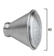 Doccia Soffione In Alluminio Bombata mm.80 Attacco Filettato Femmina d.3/4" Vissmark in Docce fisse Taliachicce.it - Milazzo, commercioVirtuoso.it