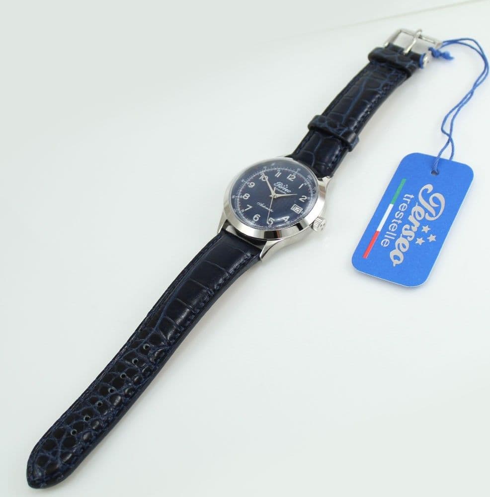 Orologio uomo automatico Perseo Trestelle classico blu in Orologi da polso Gioielleria Saba - Dolianova, commercioVirtuoso.it