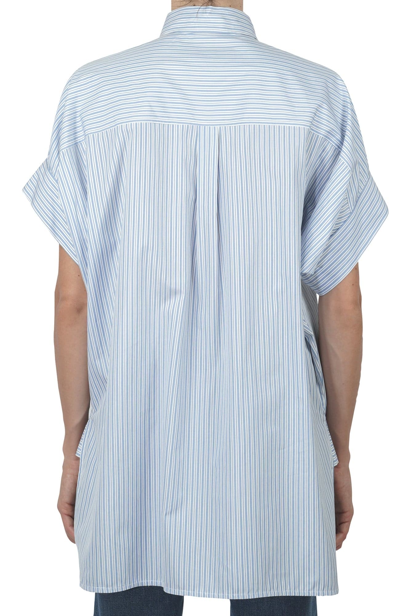 WEEKEND MAXMARA Weekend MaxMara - Camicia - 460898 - Bianco/Azzurro da donna in Bluse e camicie Drestige - Casamassima, commercioVirtuoso.it