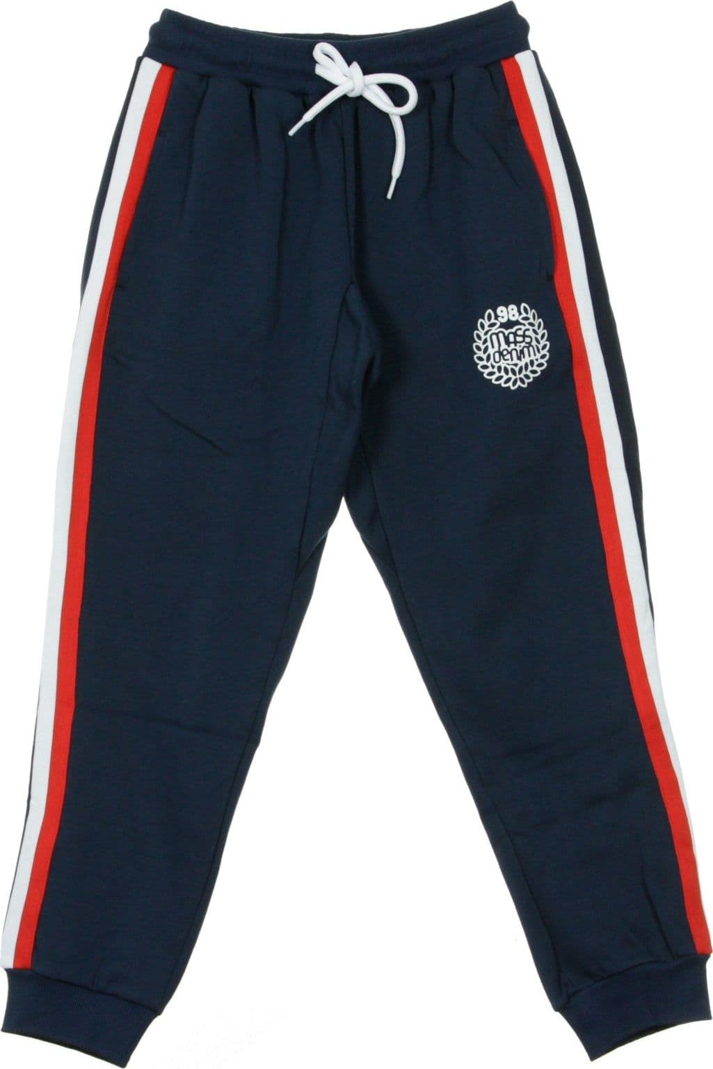 MASS DENIM Pantalone Tuta Felpato Uomo Oblique Navy da uomo in Pantaloni sportivi Drestige - Casamassima, commercioVirtuoso.it