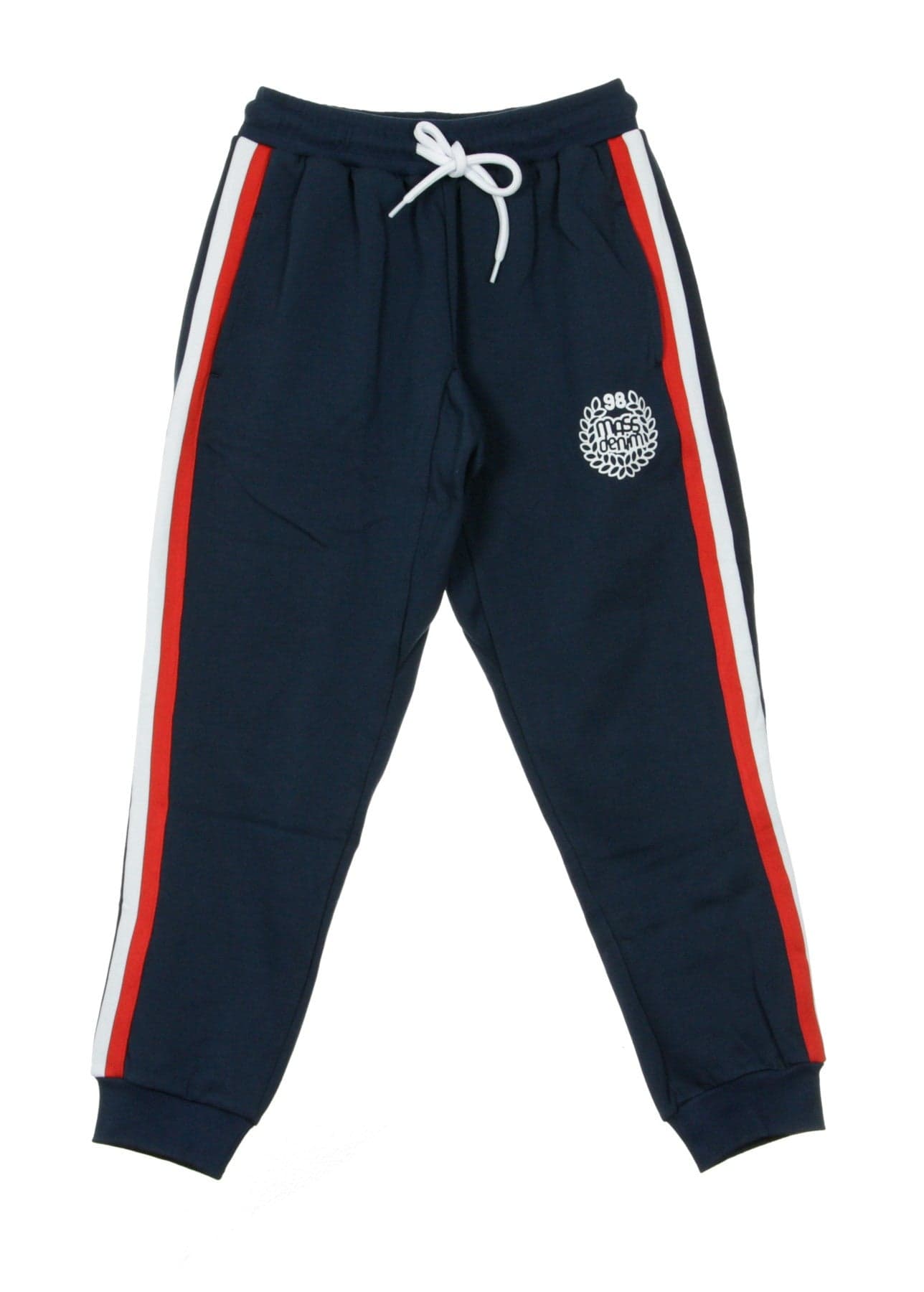 MASS DENIM Pantalone Tuta Felpato Uomo Oblique Navy da uomo in Pantaloni sportivi Drestige - Casamassima, commercioVirtuoso.it