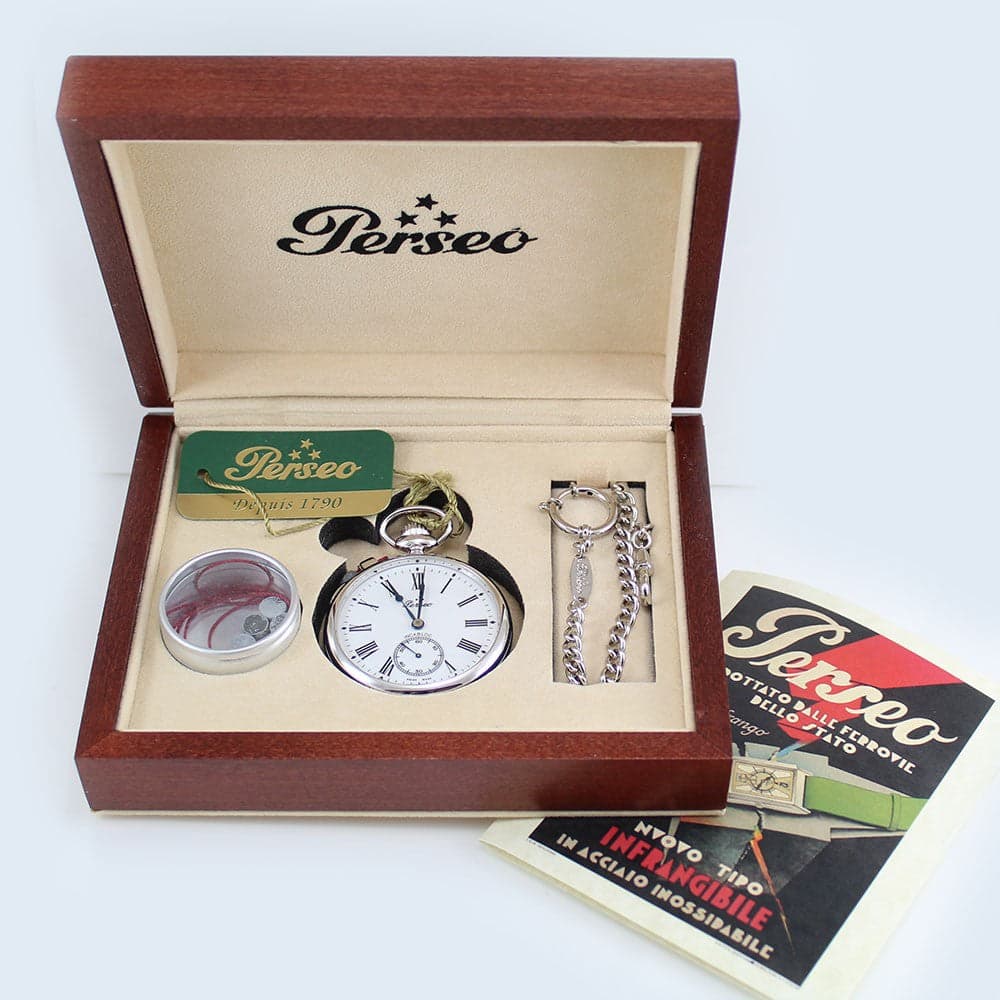 Orologio da tasca Perseo Piombo FS Centenario Ferrovie dello Stato in Orologi da tasca Gioielleria Saba - Dolianova, commercioVirtuoso.it