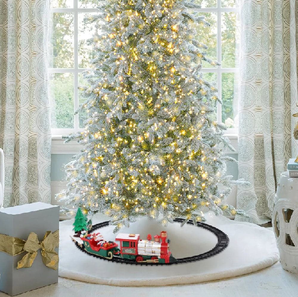 Trenino Natalizio Sotto Albero 22 Pezzi 43x60cm Luci e Suoni Decorazione Natale in Treni e veicoli su rotaia Danyx - Casoria, commercioVirtuoso.it