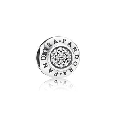 Pandora charm Logo pavé