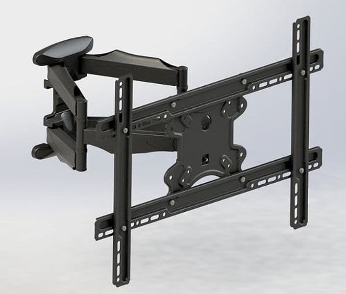 Tecno staffa per tv doppio snodo universale nero 23/65 st011 - 35.11