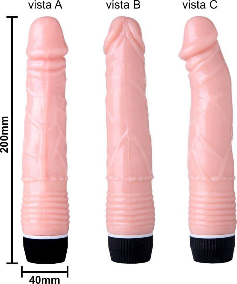 realGOOS®Vibratore economico in TPE morbido flessibile color carne dildo vibrante in Vibratori realistici Kondorama - Martinsicuro, commercioVirtuoso.it